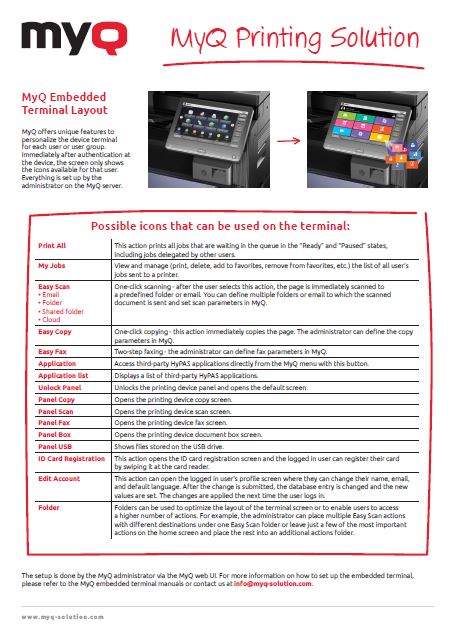 MyQ Embedded Terminal Layout Guide Thumb, CopyLady, Kyocera, KIP, Xerox, VOIP, Southwest, Florida, Fort Myers, Collier, Lee