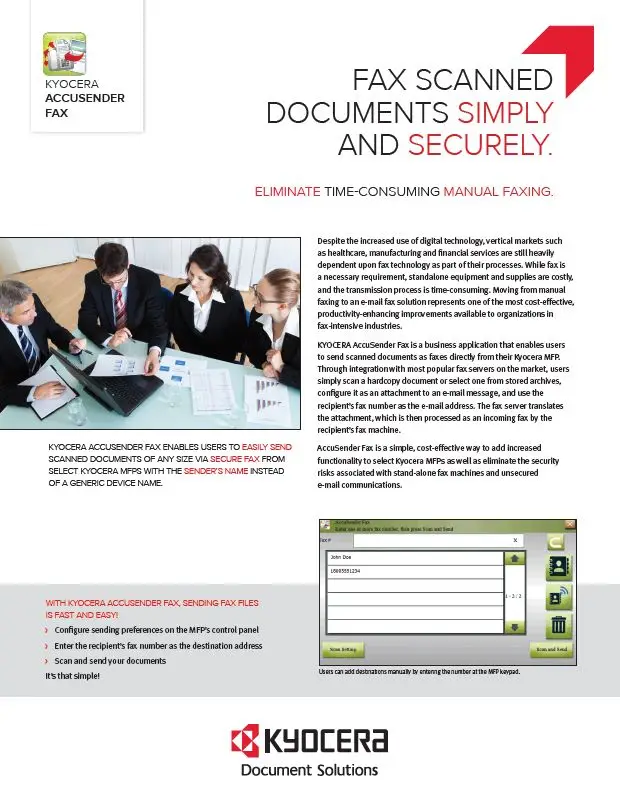 Kyocera, Software, Capture, Distribution, Accusender Fax, CopyLady