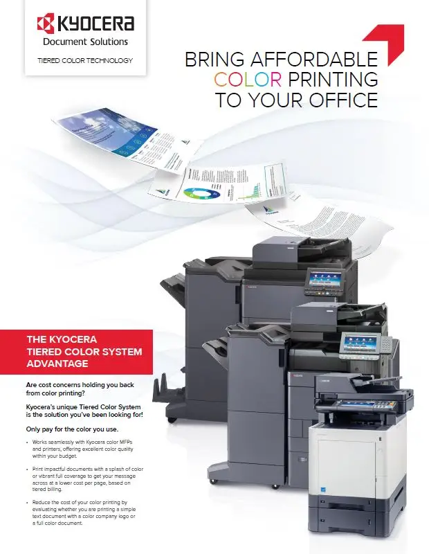 Kyocera, Software, Cost Control And Security, Tiered Color Monitor, CopyLady