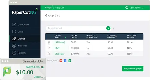 Papercut, Cost Control, CopyLady
